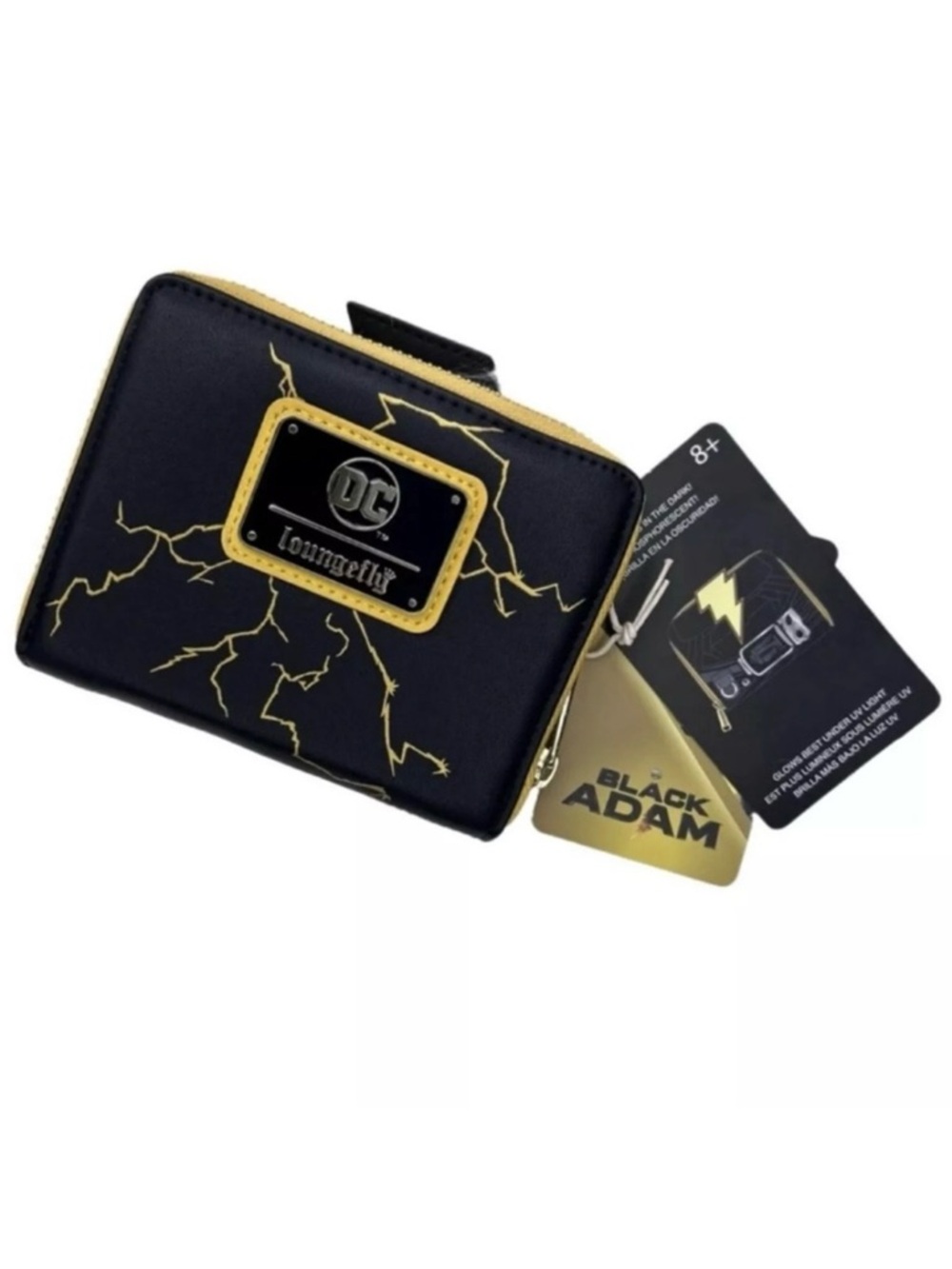 DC Comics Black Adam Glow Cosplay Zip Around Wallet Loungefly NWTS